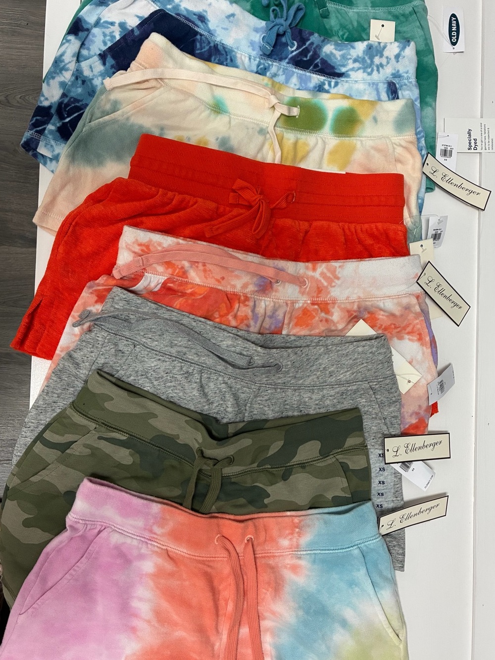 Old Navy NWT Tie-Dye & Solid Casual Shorts -  Sold Individually